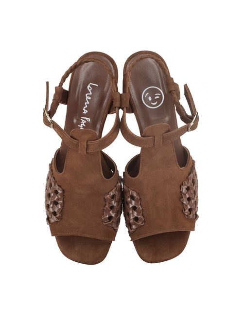 Sandali in camoscio e pelle LORENA PAGGI | 61602NERO